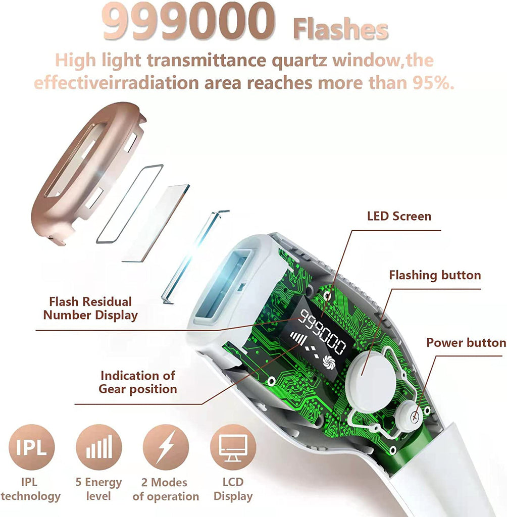 ULK-005 999,900 Flashes Laser Painless Epilator