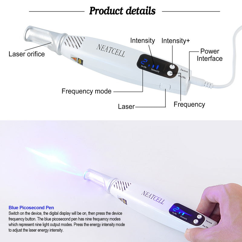 ULK-S10 Laser Pen Freckle Removal DarkSpot Remover Blue&Red Light